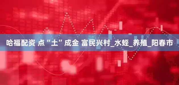 哈福配资 点“土”成金 富民兴村_水蛭_养殖_阳春市
