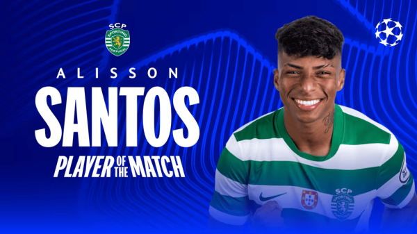 深富优配 攻入制胜球, 阿利松-桑托斯当选葡体2-1马赛全场最佳